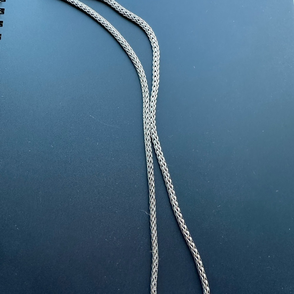 Silver Braided Necklace